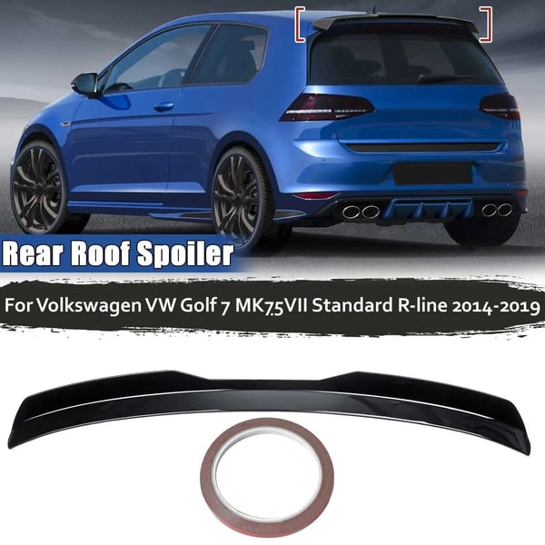 Bageste tagspoiler - R-Line Standard - Passer Volkswagen VW Golf 7 MK7.5 2014–2019 - Tagvinge - Armygrøn