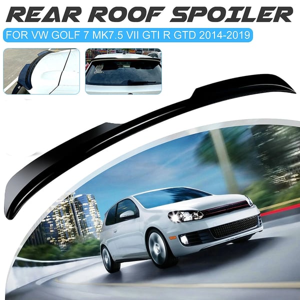 Bageste tagspoiler - R-Line Standard - Passer Volkswagen VW Golf 7 MK7.5 2014–2019 - Tagvinge - Armygrøn