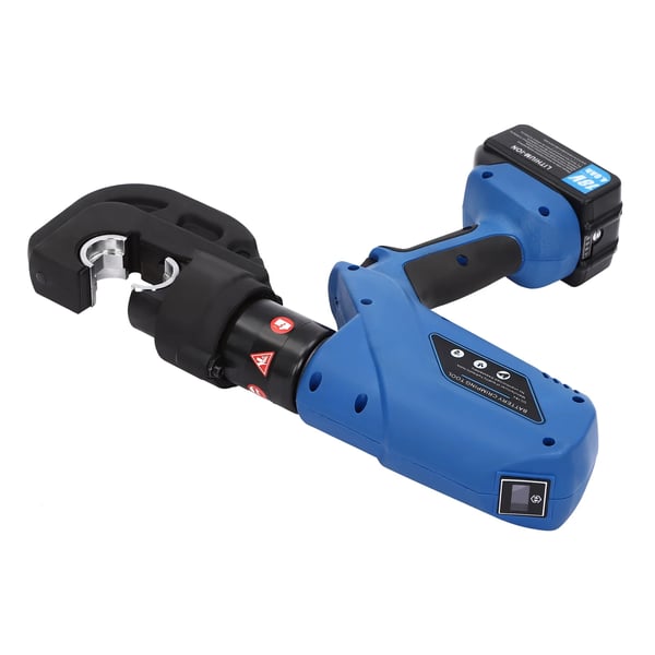 EZ-400 - Batteridriven hydraulisk crimptång - 18V 4,0Ah Li‑ion - 120 kN - 16–400 mm² - Med batteri & laddare - Iris Purple