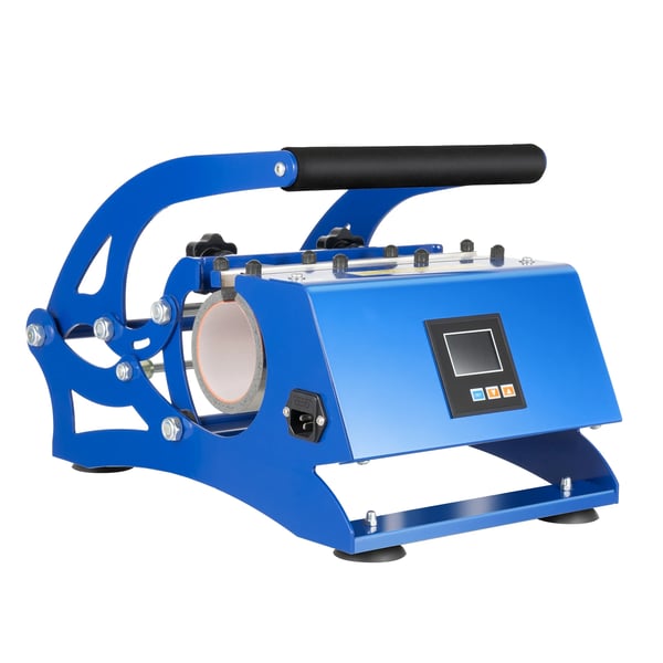 Mukiprässi - 6‑in‑1 kone - 500 W 220 V - Vaihdettavat aluset - Liukumattomat jalat - Metallirakenne - Sininen Mukiprässi - 6‑in‑1 kone - 500 W 220 V - Vaihdettavat aluset - Liukumattomat jalat - Metallirakenne - Sininen