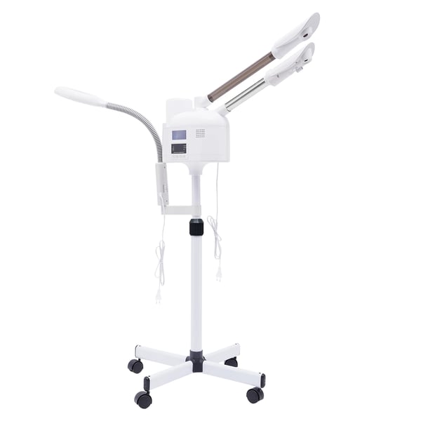 Kasvohöyrystin LED-suurennuslampulla - 3-in-1 - Lämmin ja kylmä höyry - Teho 750 W - Säiliö 1000 ml - Käyttöaika 30 min - EU-pistoke - Monivärinen