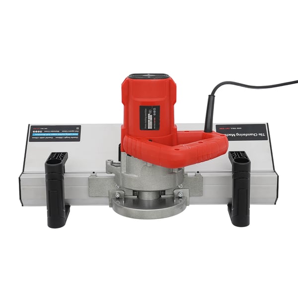 Laattaviistekone - Käsikäyttöinen - 43° viiste - 1200 W - 116 mm terä - 13 000 r/min - Pölytön 3,8 m letku - EU/US‑pistoke - Punainen