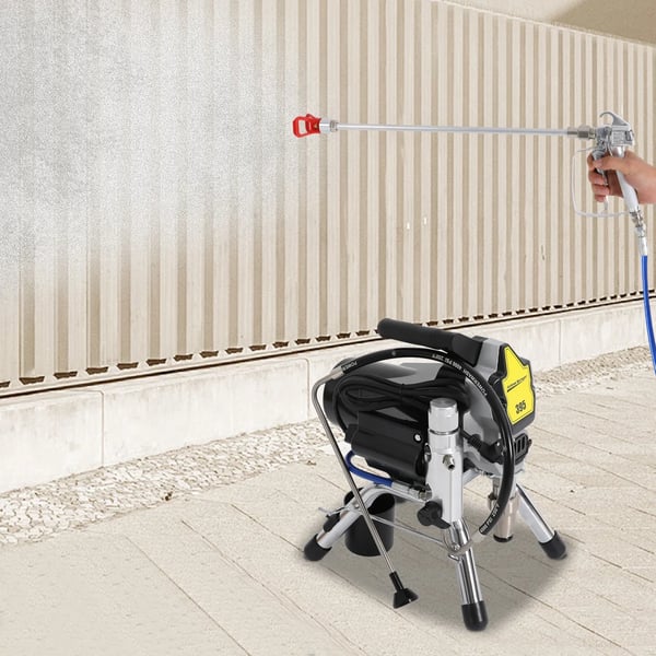 Airless malersprøjte - Højtryks sprøjtemaskine - 1800W 3300 psi - Elektrisk 220V EU-stik - Forlængerarm & sprøjtepistol - Sort