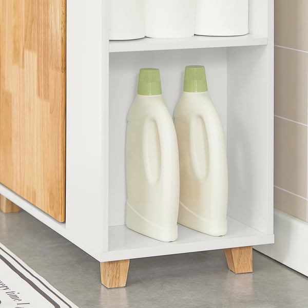 BZR75-W, vaskeskab til badeværelse, hvid, ca. 60×60×29 cm