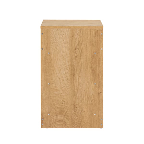 FBT49, natbord/sidebord, 1 skuffe, 3 hylder, kaffebrun, BxHxD ca. 39x65x39 cm