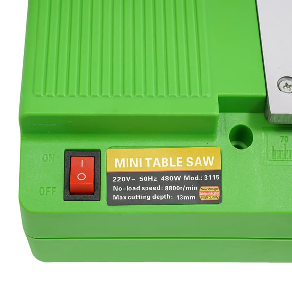 Mini bordrundsav til træ - Præcisionssav - 480 W - 220 V - 8800 omdr./min - 55 mm klinge - 10 mm skæredybde - 160 mm bord
