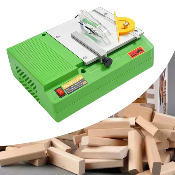 Mini bordrundsav til træ - Præcisionssav - 480 W - 220 V - 8800 omdr./min - 55 mm klinge - 10 mm skæredybde - 160 mm bord