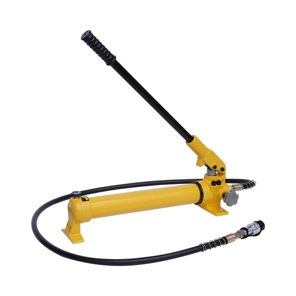 Manuaalinen hydraulinen käsipumppu - CP-700 - 700 bar - 350 ml säiliö - Letku mukana - Keltainen