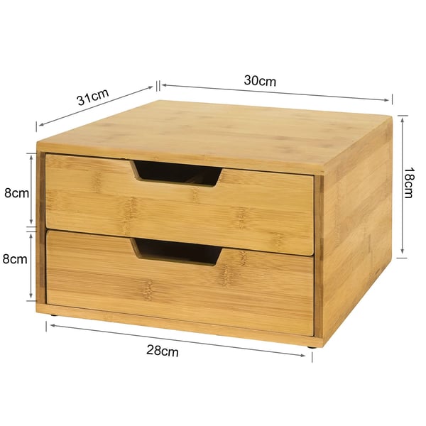 FRG82-N, kaffekapselboks med skuffer, farve Coffee, BxDxH 30×18×31 cm