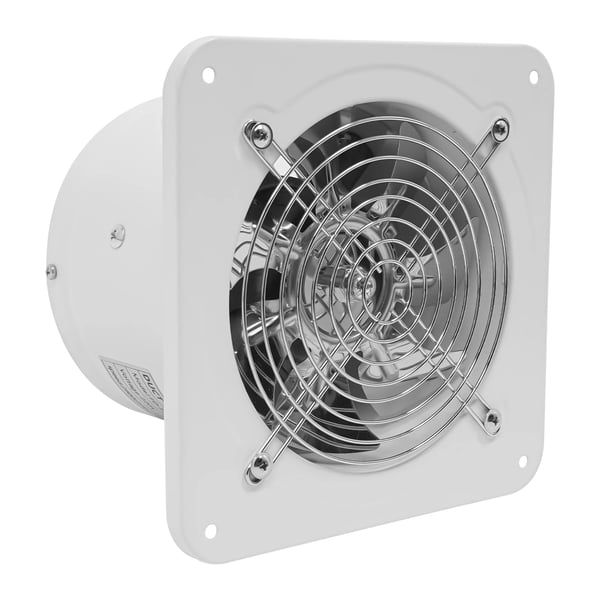 Poistopuhallin - Seinään asennettava 15 cm - Keittiö/Kylpyhuone - Takaiskuventtiili - Verkkovirta 220V 40W - Nopeus 2600 r/min - Hiljainen - Valkoinen