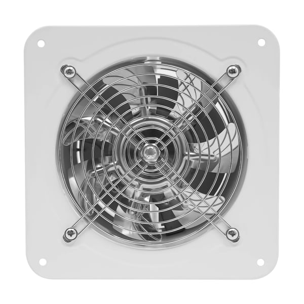 Poistopuhallin - Seinään asennettava 15 cm - Keittiö/Kylpyhuone - Takaiskuventtiili - Verkkovirta 220V 40W - Nopeus 2600 r/min - Hiljainen - Valkoinen