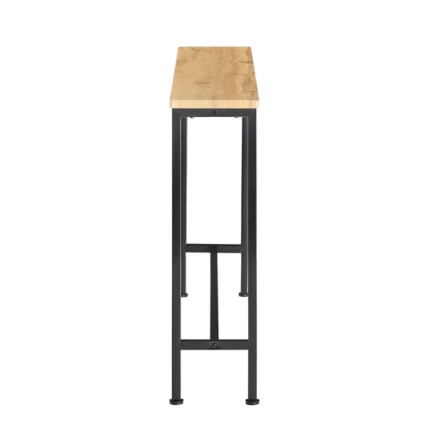 FSB19-L-E, vintage konsolipöytä eteiseen, metallirunko, 120×81×20 cm, Dark Khaki