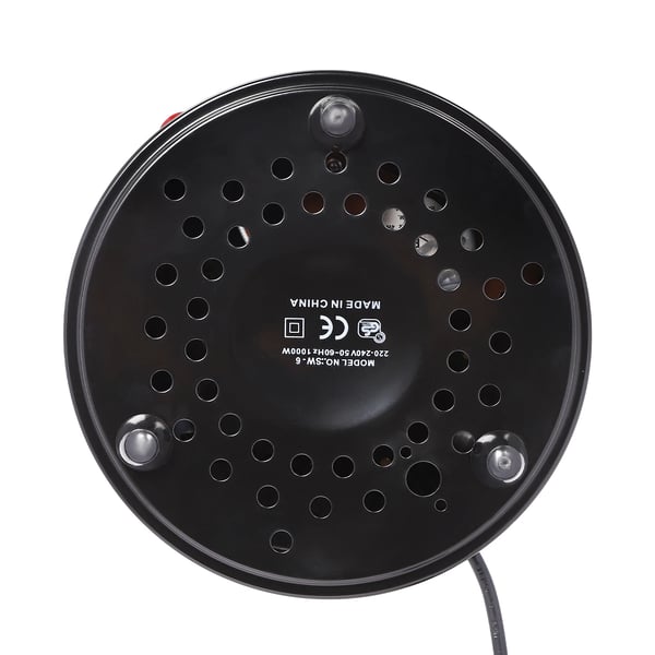 Vertikal elektrisk grill - Rotisseriegrill - 5 spyd - 1000 W - Rustfrit stål - Røgfri - Op til 500°C - Lysegrå