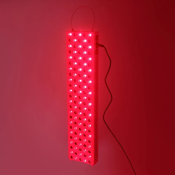 Infrarød terapilampe - LED-panel rødt lys/NIR - Helkrop - 600 W - 660 nm + 850 nm - 120×5W dual-chip - Elfenben