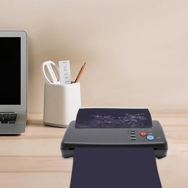 Tatuointistensiili - Lämpösiirtotulostin - A4 - CIS - TPH - 21 cm skannausleveys - 100–240 V 50–60 Hz - 1,5 m virtajohto - Musta