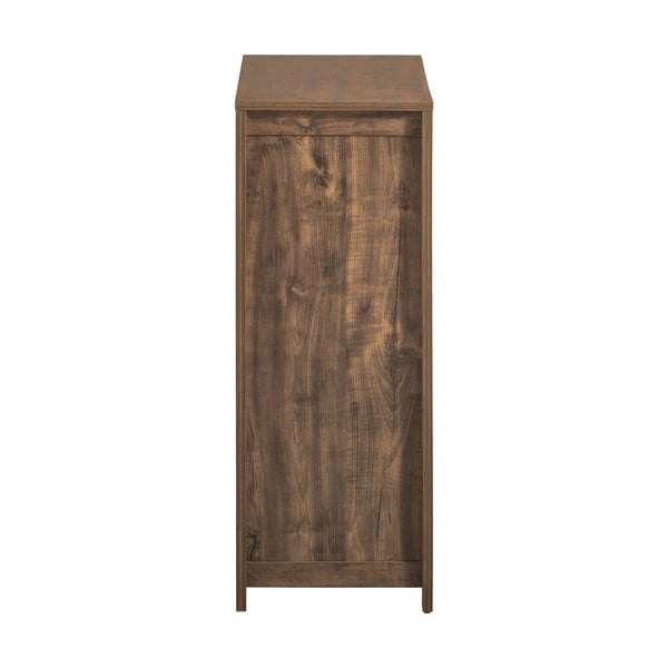 FSB59, sideboard med skydedør, smalt skoskab/opbevaringsskab, farve: Chocolate