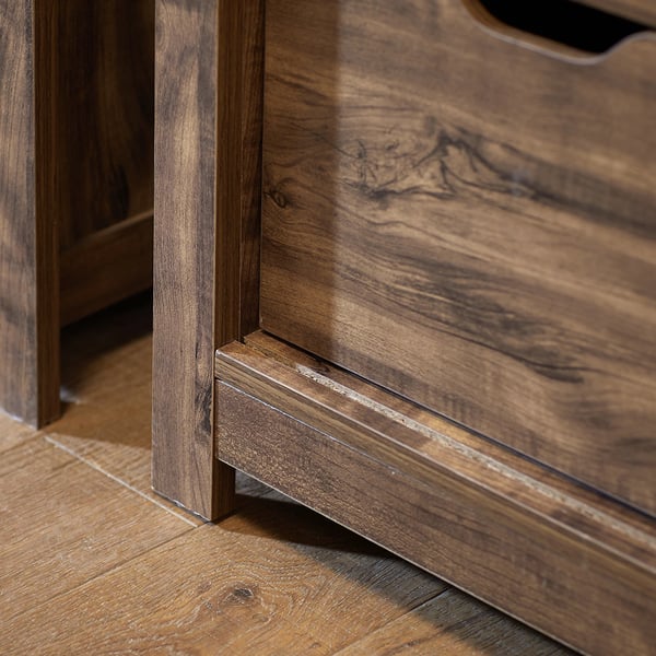 FSB59, sideboard med skydedør, smalt skoskab/opbevaringsskab, farve: Chocolate