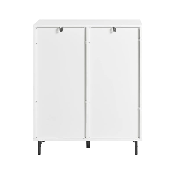 FSB62-W, opbevaringsskab med skydedøre, hvid, skoskab/sideboard