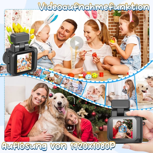 Minikamera - Videokamera/Camcorder - 1080p Full HD - Kannettava - Tuki SD-kortille - Ei sisäistä muistia - Sisä-/ulkokäyttöön - Musta