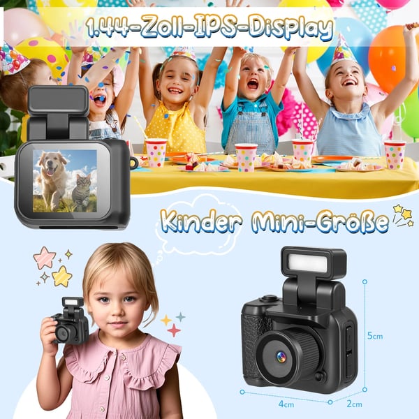 Minikamera - Videokamera/Camcorder - 1080p Full HD - Kannettava - Tuki SD-kortille - Ei sisäistä muistia - Sisä-/ulkokäyttöön - Musta