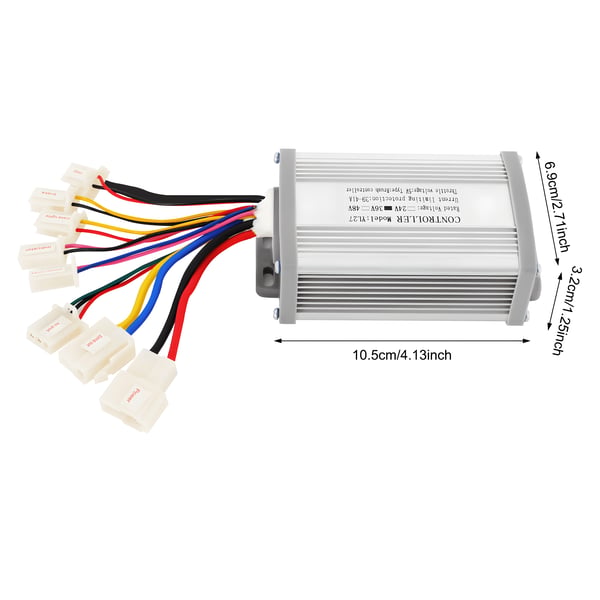 Elektrisk børsteløs DC-motor - Elcykel/Trike konverteringssæt - 36 V - 800 W - Hastighedscontroller medfølger - Sort