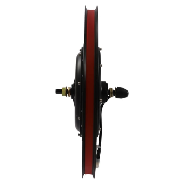 Sähköpyörän muunnossarja - Etunapamoottori - 500W 340 RPM - 50,8 cm renkaille - Jarrukahvat moottorin katkaisulla - Sopii V-jarru/levyjarrulle - Musta