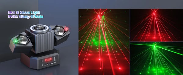 LED Scenelys - To-armet Moving Head - 2-pak - 65W - RGBW 4-in-1 - DMX512 19CH - Strobe & Rotation - EU-stik