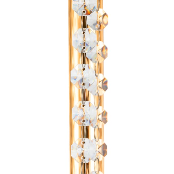 Borddekoration med akrylperler - Sæt med 2 - Højde 89 cm - Stabil base 24 cm - Bryllup og fest - Guld