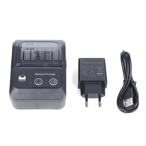 Bærbar Termisk Kvitteringsprinter - PT-280 - 48 mm Udskrivning - Bluetooth & USB - 203 DPI - 90 mm/s - 1500 mAh Batteri