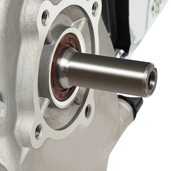 Benzinmotor - 4-takt 212 cc 7,5 hk - Elstart + snorstart - Til gokart, højtryksrenser, brændekløver - Stål - Sort