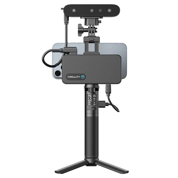 CR-Scan Ferret Pro - 3D-scanner - Nøjagtighed 0,1 mm - Op til 30 fps - WiFi 6 - Arbejdsafstand 150–700 mm - Batteri 5000 mAh, 2,5 t - Rød