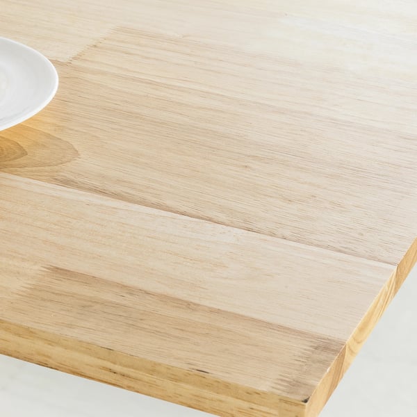 FWT70-N, foldbart spisebord med hylde, gummitræ, mørk khaki