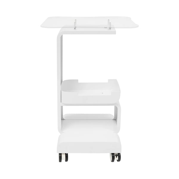 Salonvogn - Rullende SPA Maskinholder - 2 Hylder - På Hjul - Til Salon Og Klinik - Kræver Montering