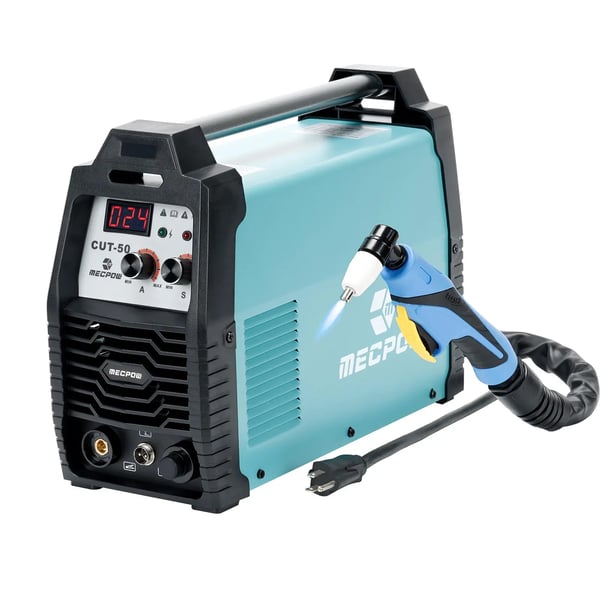 CUT-50 - Plasmaskærer - IGBT-inverter - 20–50 A - 80 % arbejdscyklus - 220 V - Kontaktantænding - Skærer 5–15 mm - Rød
