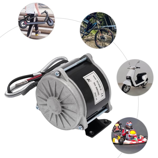 Elektrisk DC gearmotor - MY1018E-D - 500 W - 24/36 V - 1,98 Nm - 1700 omdr./min - IP44 - Til elcykel