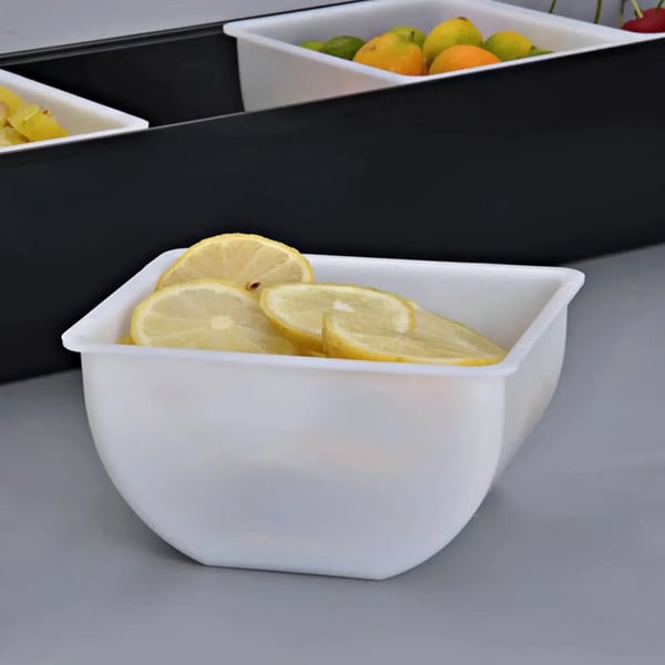 Ingrediensbeholder - Krydderi- og Tilbehørsdispenser - Med 6 Rum - Plast - Til Bar & Hjem - Multifarvet