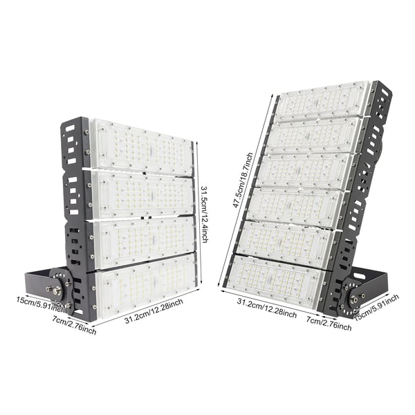 LED Valonheitin - Stadion/Kenttä 200W - Vedenpitävä - 100–277 V - EU-pistoke - ADC12-alumiini - 1,5 m johto - Vaaleanharmaa