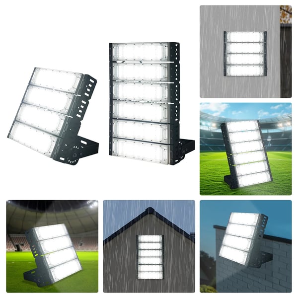 LED Valonheitin - Stadion/Kenttä 200W - Vedenpitävä - 100–277 V - EU-pistoke - ADC12-alumiini - 1,5 m johto - Vaaleanharmaa