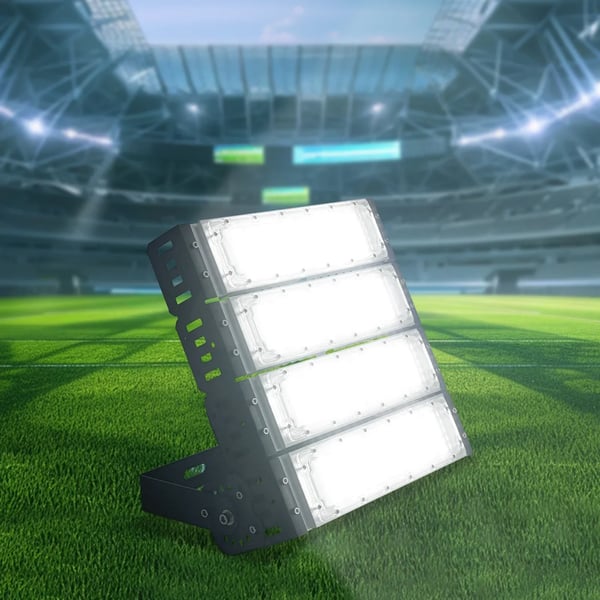 LED Valonheitin - Stadion/Kenttä 200W - Vedenpitävä - 100–277 V - EU-pistoke - ADC12-alumiini - 1,5 m johto - Vaaleanharmaa