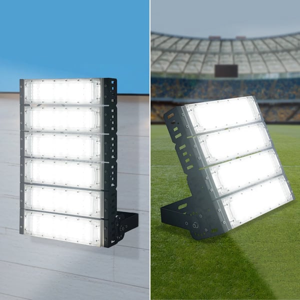 LED Valonheitin - Stadion/Kenttä 200W - Vedenpitävä - 100–277 V - EU-pistoke - ADC12-alumiini - 1,5 m johto - Vaaleanharmaa