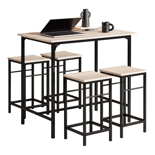 Madera OGT11, barbordssæt 5-delt, bistrobord med 4 stole spisegruppe
