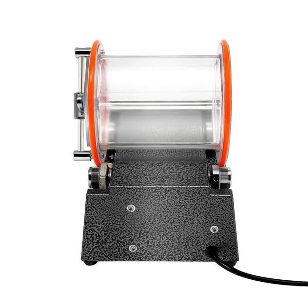Elektrisk polermaskine - Roterende smykkepolerer - 60 W - 500–3000 o/min, 5 trin - Timer 0–60 min - 3 kg kapacitet - EU-stik - Sort