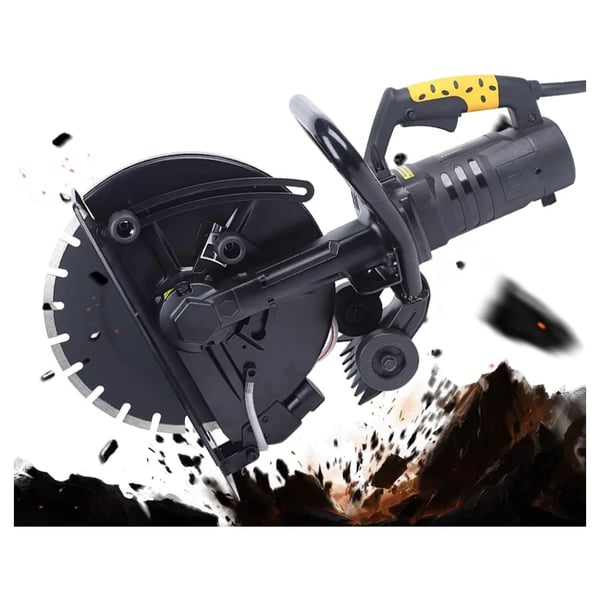Elektrisk betonskærer - Kapsav - 355 mm klinge - 2800 W - 100 mm skæredybde - Vandpumpe - Sort