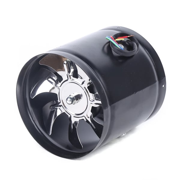 Aftræksventilator - FD-150-2 Udsugningsventilator - Ø 15 cm - 220 V - 40 W - Støjsvag - Rund - Kobber/Stål - Sort