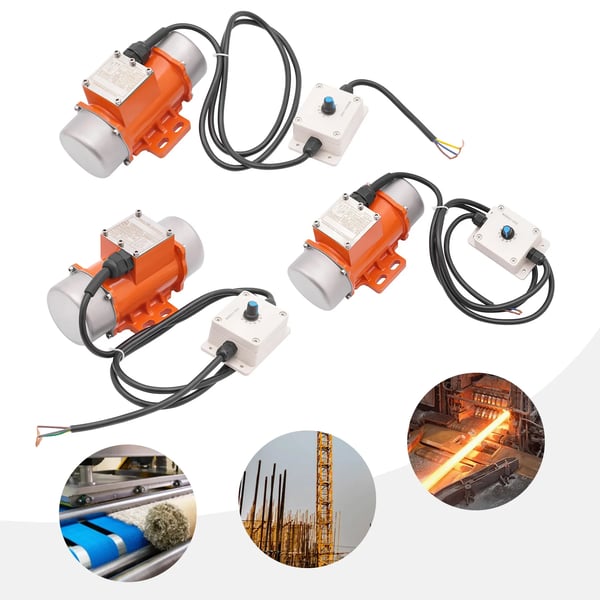 Betongvibratormotor - 1-fas AC - 40–60 W - 220 V 50 Hz - Borstlös helkopparmotor - IE2 - 2,5 rpm - Vibrationskraft 43–63 kg