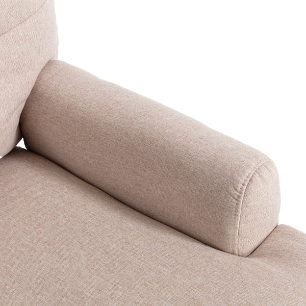 Loungestol med fodstøtte - Recliner - 5-trins justerbart ryglæn, tiltbar, sidehylde, 1-person, kompositstof, klassisk stil