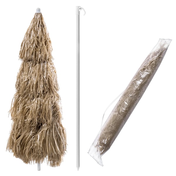 Hawaii Parasol - Strand- og Haveparasol - Justerbar - Sammenklappelig - Til Terrasse & Altan - 155 cm