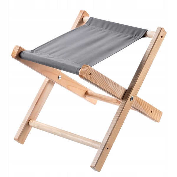 Træskammel - Sammenklappelig/Foldbar skammel - 40x31 cm - Kompakt - Pladsbesparende