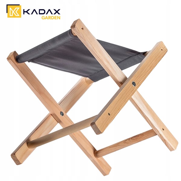 Træskammel - Sammenklappelig/Foldbar skammel - 40x31 cm - Kompakt - Pladsbesparende