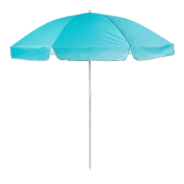 Haveparasol - Parasol - Ø 220 cm - Sammenklappelig - Robust - Til strand, altan, terrasse
